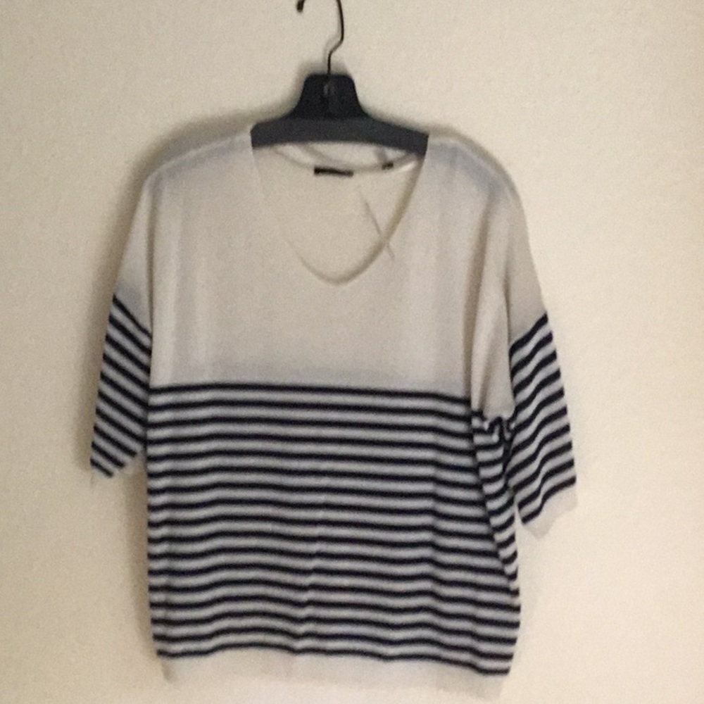 ATM 100% Cashmere Short Sleeve Sweater.
